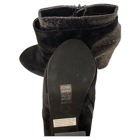 Michael Antonio Black and Silver Ankle Boots - Picture 9 of 9